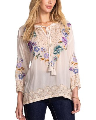 Johnny Was Carmin Blouse