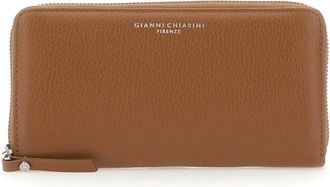 Gianni Chiarini Accessoires, Dames, Bruin, ONE Size, Leer, Grain Wallet