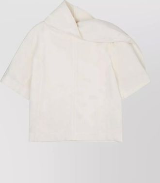 Bottega Veneta jacket button detail short sleeves collar