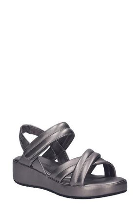Josef Seibel Eve 04 Wedge Sandal in Basalt at Nordstrom, Size 10-10.5Us