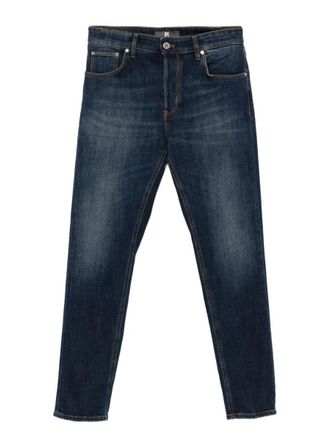 Pantaloni Torino Jeans Blu Navy In Cotone