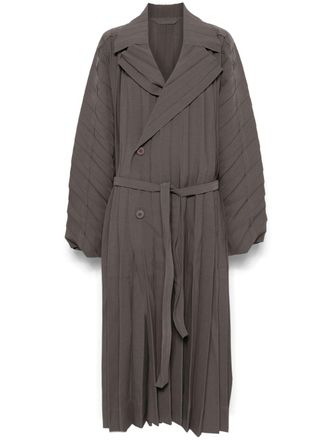 Homme Pliss&eacute; Issey Miyake Edge coat - Grey