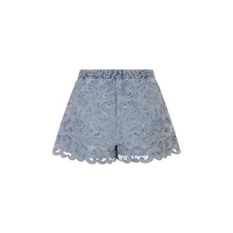 Alice & Olivia Kenley Denim Shorts - female - Alice + Olivia - Denim Shorts - Blue - XS - Shorts
