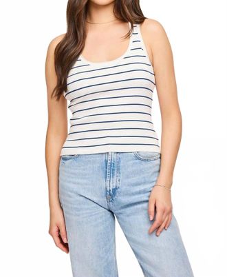 Gentle Fawn Sierra Scoop Neck Tank Top In Nautical Stripe