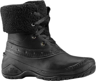 The North Face Shellista Roll Down Boot in Black Leather Women