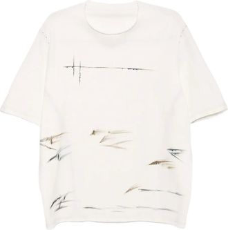 Devoa T-shirt con decorazione - Bianco