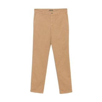 Aspesi Pantaloni Wide Leg in Seta e Nylon - - Trousers - Uomo - Beige - M