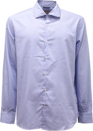 Brooksfield Slim Fit Italiaans Overhemd Wit/Blauw - Heren - Zakelijke Overhemden - Blauw - 4XL - Overhemden