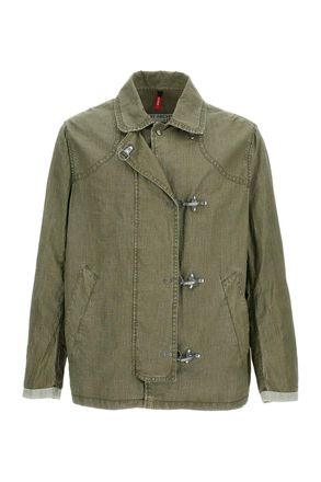 Fay Coated Linen Canvas 4 Ganci Jacket