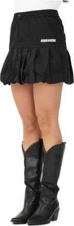 Dsquared2 Balloon Short Skirt - Dames - Korte rokken - Zwart - XS - Rokken