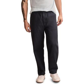 Lucky Brand Elastic Waist Linen & Cotton Pants in Parisian Nights at Nordstrom, Size Medium