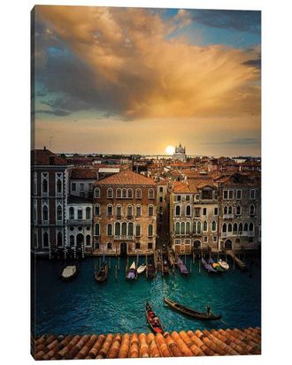 iCanvas Sunset In Venice By Enzo Romano Wall Art