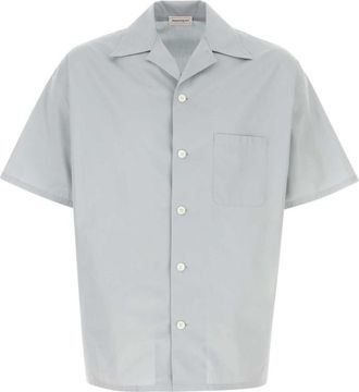 Alexander McQueen Grey Logo Cotton Shirt