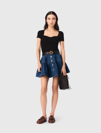 Maje Knit Top - Black - Maje