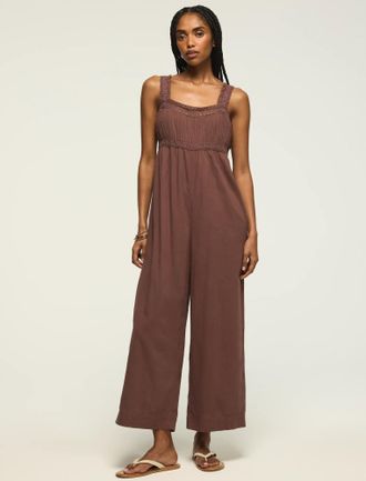 Lucky Brand Womens Lace Jumpsuit