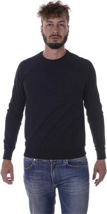 Armani Jeans 6Y6M086J0Dzbluscuro - Heren - Ronde hals truien - Blauw - XL - Truien & Vesten