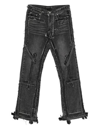 Who Decides War by Ev Bravado Exposure frayed jeans - men - Cotton - 36 - Grey