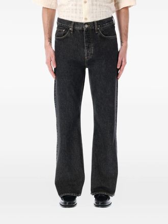 Sunflower logo-patch jeans - Black