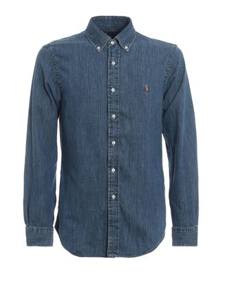 Polo Ralph Lauren Denim slim shirt with button-down collar