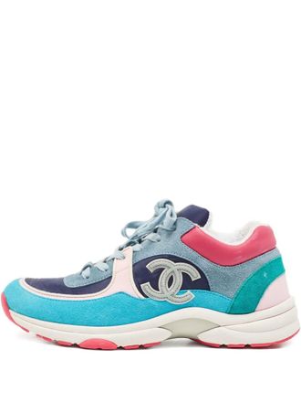 Chanel leather sneakers - Blue