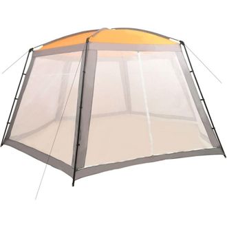 vidaXL Carpa Para Piscina De Tela Gris 660x580x250 Cm Vidaxl