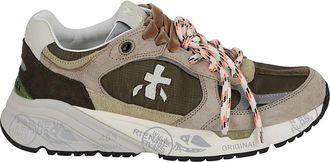 Premiata Mased Sneaker - Dames - Sneakers - Groen - 38 EU - Leer - Schoenen