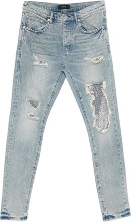 Purple Denim jeans met pailletten - Blauw