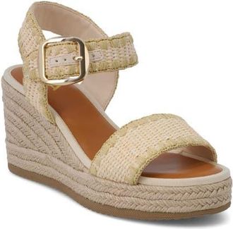 Mia Beverlee Platform Wedge Sandal in Bone at Nordstrom, Size 7.5