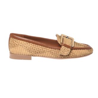 Baldinini Raffia Loafer - female - Baldinini - Loafers - Brown - 7 1/2 UK - Shoes