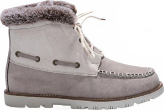 Lamofootwear Womens Autumn Lace Up Boot In White/dove