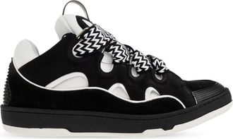 Lanvin Curb Sneakers - Heren - Sneakers - Zwart - 44 EU - Leer - Schoenen