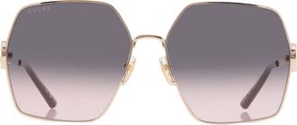 Gucci Grey Ladies Sunglasses GG2163S 002 61