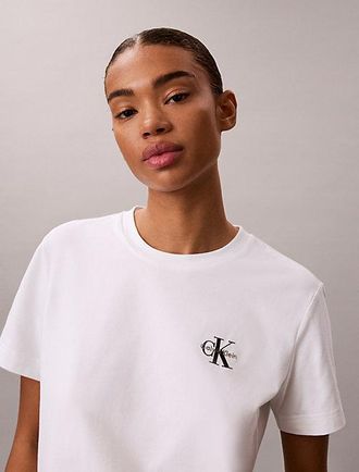 Calvin Klein Camiseta Con Logo Monograma Bordado