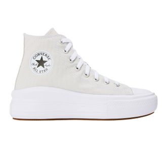 Converse Chuck Taylor canvas platform hoge sneakers voor dames (Grijs)