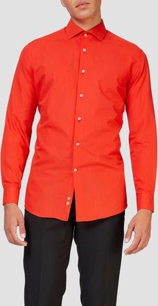 OppoSuits Red Devil Modern Tailored Fit Wrinkle Resistant Button-Up Shirt at Nordstrom, Size 4X-Large