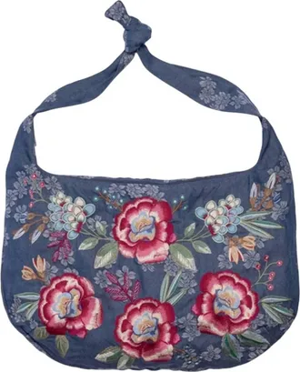 Johnny Was Womens Elsarose Crossbody Bag In Miranda Jacquard Denim