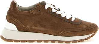Brunello Cucinelli Brown Lace Up Sneakers