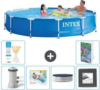 Intex Piscina Con Estructura Redonda - 366x76 Cm - 7-piezas S185