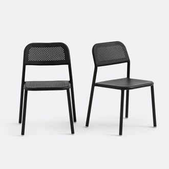 La Redoute Interieurs Set van 2 aluminium tuinstoelen, Lyona