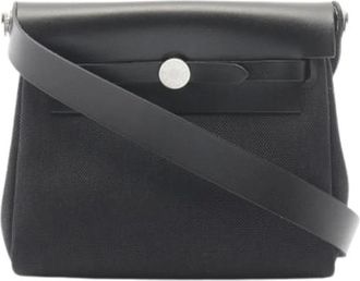 Herm&egrave;s Borsa a spalla Pre-owned in tela - - Pre-owned - Donna - Nero - ONE SIZE
