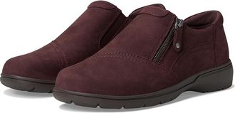 Rockport Hallie Womens Shoes Dark Red Leather : 7.5 W (C), Leather/Rubber