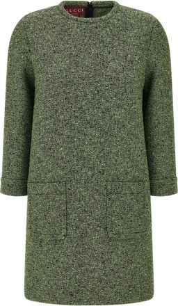 Gucci Moulin&eacute; Dresses Green