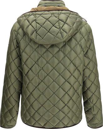 Moncler Mens Reversible Venserre Down Jacket Dark Green