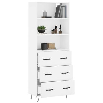 Berkfield Home Highboard White 69.5x34x180 cm Engineered Wood
