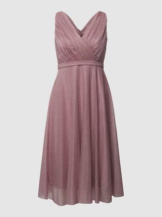 Troyden Collection Cocktailkleid mit Taillenpasse in Mauve, Größe 32