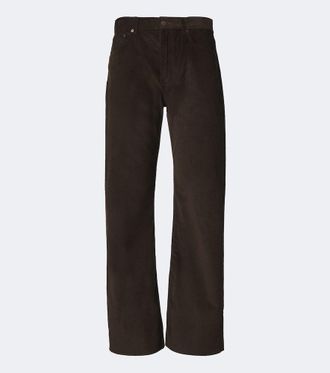 Acne Studios Pantalones anchos de pana de algod&oacute;n