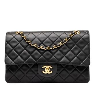 Chanel Pre-owned Vintage Double Flap Schoudertas - Dames - Pre-owned - Zwart - Maat: ONE Size Leer