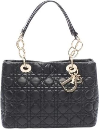Dior Borsa Tote Pre-owned in Pelle dAgnello Cannage - - Pre-owned - Donna - Nero - ONE SIZE