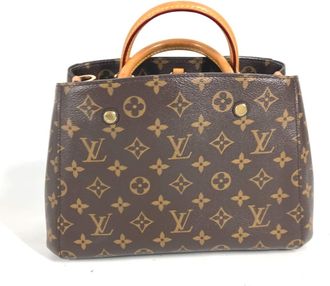 Louis Vuitton Brown Monogram Monogram Handbag Shoulder Bag Tote Bag (Pre-Owned)