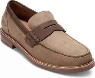 Cole Haan Mens Pinch Prep Penny Loafer In Irish Coffee Nubuck